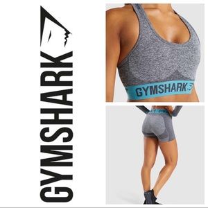 Gymshark Flex Set: Charcoal Marl/Dusky Teal